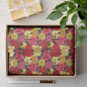 水彩画のスタイルの花模様の壁紙 薄葉紙 (ギフト)