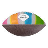 水彩画のストライプな質 アメリカンフットボール (回転90)