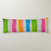 水彩画のストライプな質 ボディピロー (裏面)