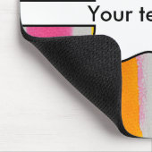 水彩画のストライプな質 マウスパッド (コーナー)