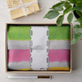 水彩画のストライプな質 薄葉紙 (ギフト)