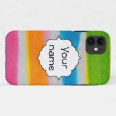 水彩画のストライプな質 Case-Mate iPhoneケース (裏面(横))