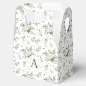 水彩画のスノーベリー　ホワイトセダー　ブランチ　クリスマス フェイバーボックス (オープン)