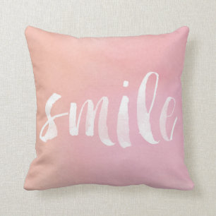 水彩画のスマイル16" x 16"装飾用クッション クッション