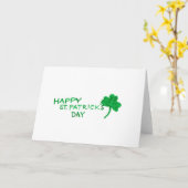 水彩画のセントパトリックの日カード カード (黄色い花)