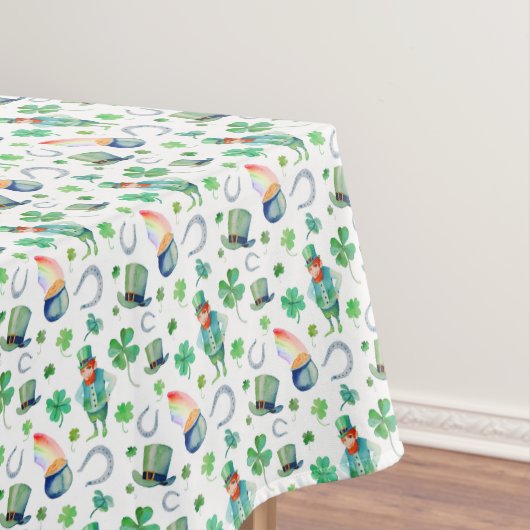 水彩画のセントパトリックの日パターン テーブルクロス (インサイチュ)