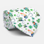 水彩画のセントパトリックの日パターン ネクタイ (ロール)
