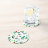 水彩画のセントパトリックの日パターン ペーパーコースター (インサイチュ)