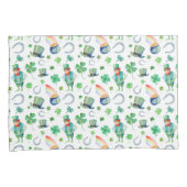 水彩画のセントパトリックの日パターン 枕カバー (正面右)