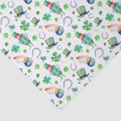 水彩画のセントパトリックの日パターン 薄葉紙 (詳細)