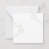 水彩画のセントパトリックデーの赤ちゃん ノートカード (裏面)