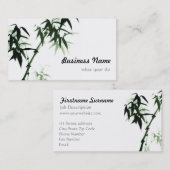 水彩画のタケはl東洋の禅のTouchにつきまといます 名刺 (正面/裏面)