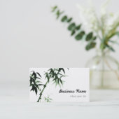 水彩画のタケはl東洋の禅のTouchにつきまといます 名刺 (スタンド正面)