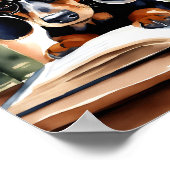 水彩画のダシュント ポスター (角)