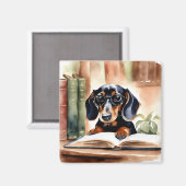 水彩画のダシュント マグネット (正面/裏面)