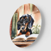 水彩画のダシュント ラージ壁時計 (傾斜)