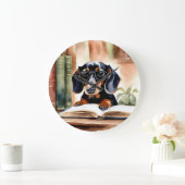 水彩画のダシュント ラージ壁時計 (ホーム)