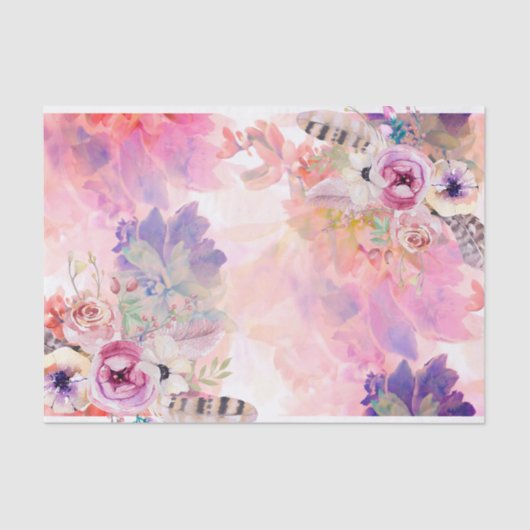 水彩画のティッシュペーパー 薄葉紙 (正面)