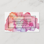 水彩画のテキストブロック 名刺 (裏面)