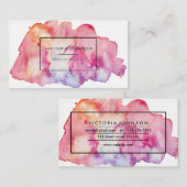 水彩画のテキストブロック 名刺 (正面/裏面)