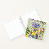 水彩画のドット 緑の庭のスケッチ ノートブック (内部)