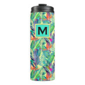 水彩画のハチドリは|あなたのイニシャルを加えます タンブラー (正面)