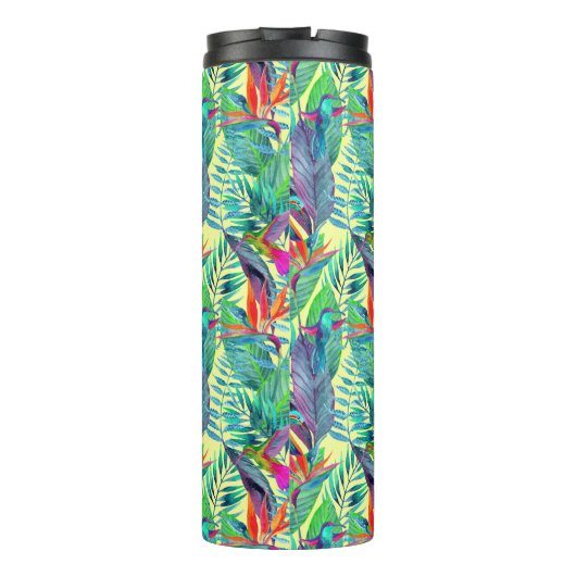 水彩画のハチドリは|あなたのイニシャルを加えます タンブラー (裏面)