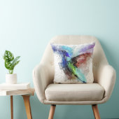 水彩画のハチドリ クッション (椅子)