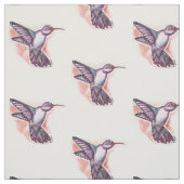 水彩画のハチドリ ファブリック (見本)