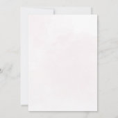 水彩画のハッピーエンドウィークエンド 招待状 (裏面)