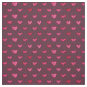 水彩画のハートパターン生地 ファブリック (見本)