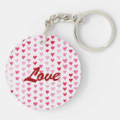 水彩画のハート キーホルダー (裏面)