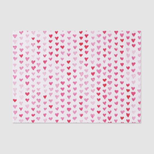 水彩画のハート 薄葉紙 (正面)