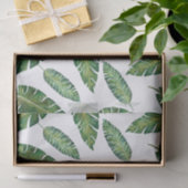 水彩画のバナナは熱帯夏パターンを去ります 薄葉紙 (ギフト)