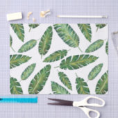 水彩画のバナナは熱帯夏パターンを去ります 薄葉紙 (クラフト)