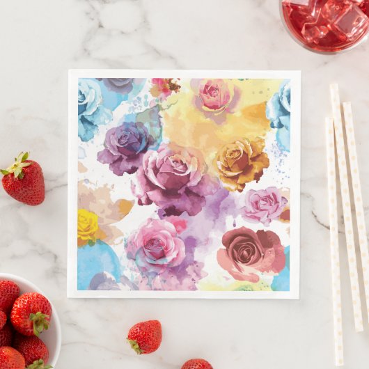 水彩画のバラ (インサイチュ)