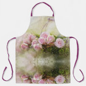 水彩画のバラ エプロン (正面)