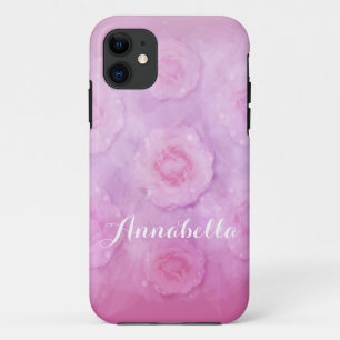 水彩画のバラ iPhone 11 ケース