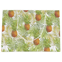 水彩画のパイナップルパターン