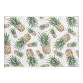 水彩画のパイナップルパターン 枕カバー (裏面-右)