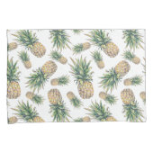 水彩画のパイナップルパターン 枕カバー (正面右)