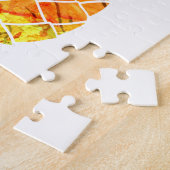 水彩画のパイナップル ジグソーパズル (側面)