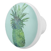 水彩画のパイナップル セラミックノブ (右)