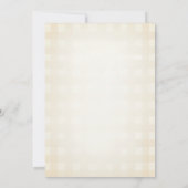 水彩画のパンが焼き上がるベーカリー ベイビーシャワー 招待状 (裏面)