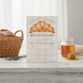 水彩画のパンのような焼き上がり！ベビーシャワー 招待状