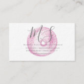 水彩画のパン屋ドーナツケーキの装飾者 名刺 (裏面)