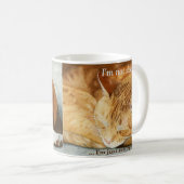 水彩画のパーソナライズなショウガ猫のマグ コーヒーマグカップ (正面右)