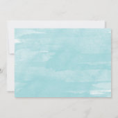 水彩画のパーソナライズなメッセージカード ノートカード (裏面)