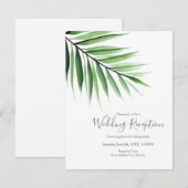 水彩画のパーム 招待状 (正面/裏面)