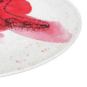 水彩画のヒトデ カッティングボード (角)